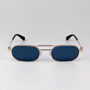 Off-White VAIDEN Men Sunglasses – Gold Oval Frame | Model OERI123 7645
